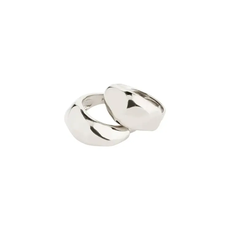 Pilgrim Jewellery DUNE 2 in 1 Ring Sets Silver
