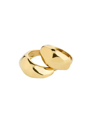 Pilgrim Jewellery DUNE 2 in 1 Ring Sets Gold