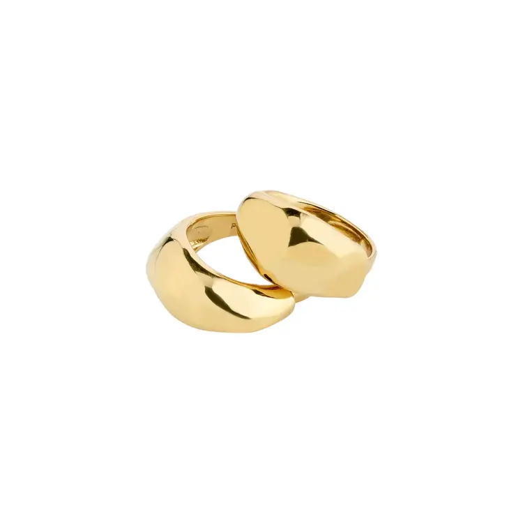 Pilgrim Jewellery DUNE 2 in 1 Ring Sets Gold