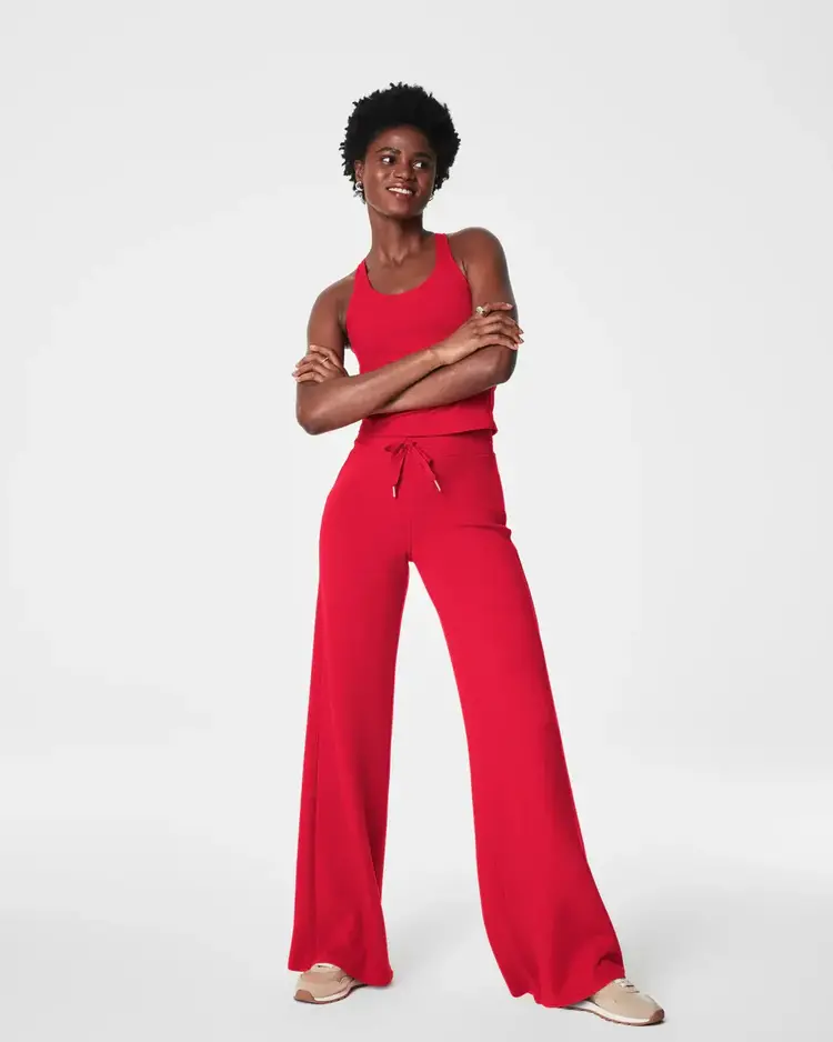 Spanx AIR ESSENTIALS Wide Leg Pant Red