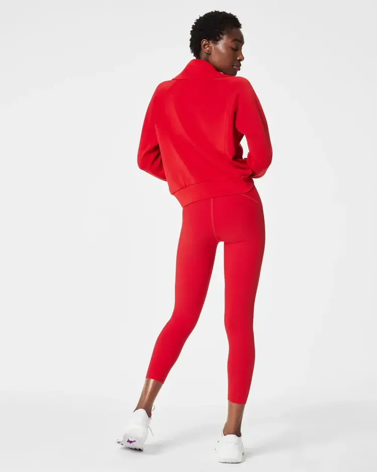 Spanx AIR ESSENTIALS Half Zip Red