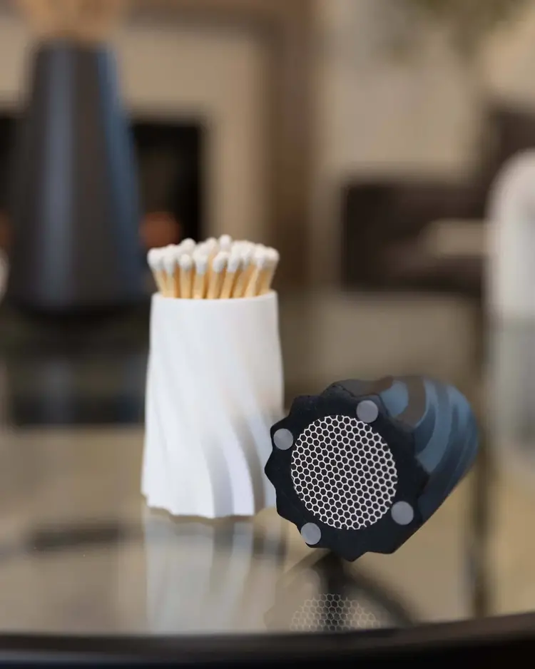 Everlasting Candle Company White Concrete Match Set