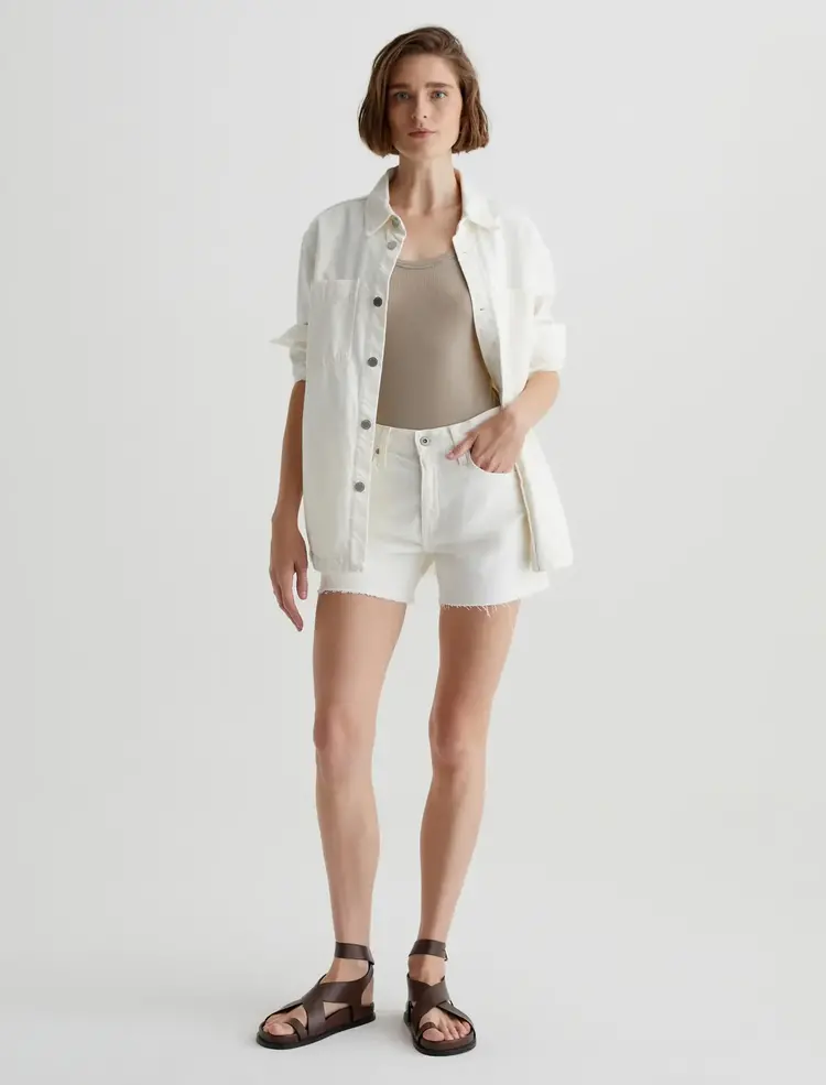 AG Denim Halle Short Powder Destructed