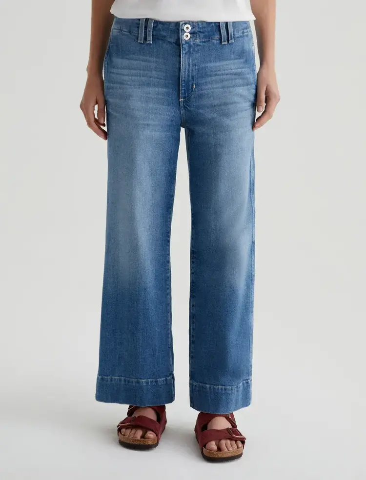 AG Denim Natasha Mid Rise Crop Iris