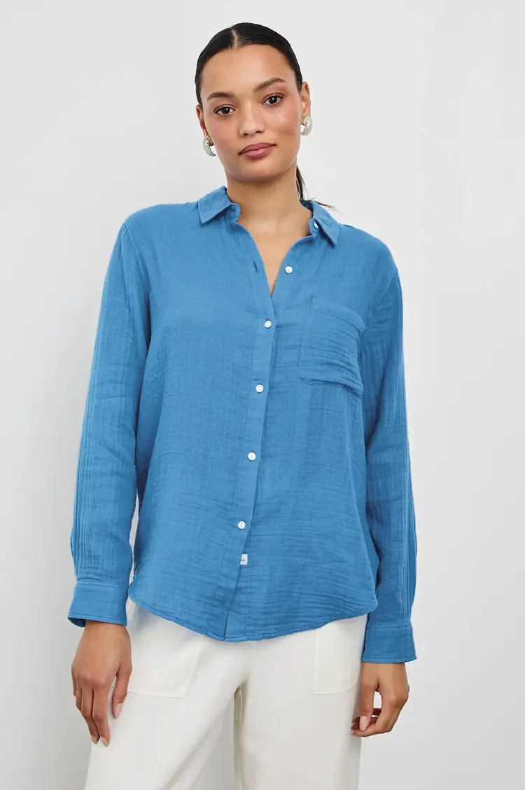 Rails Ellis Button Down Shirt French Blue