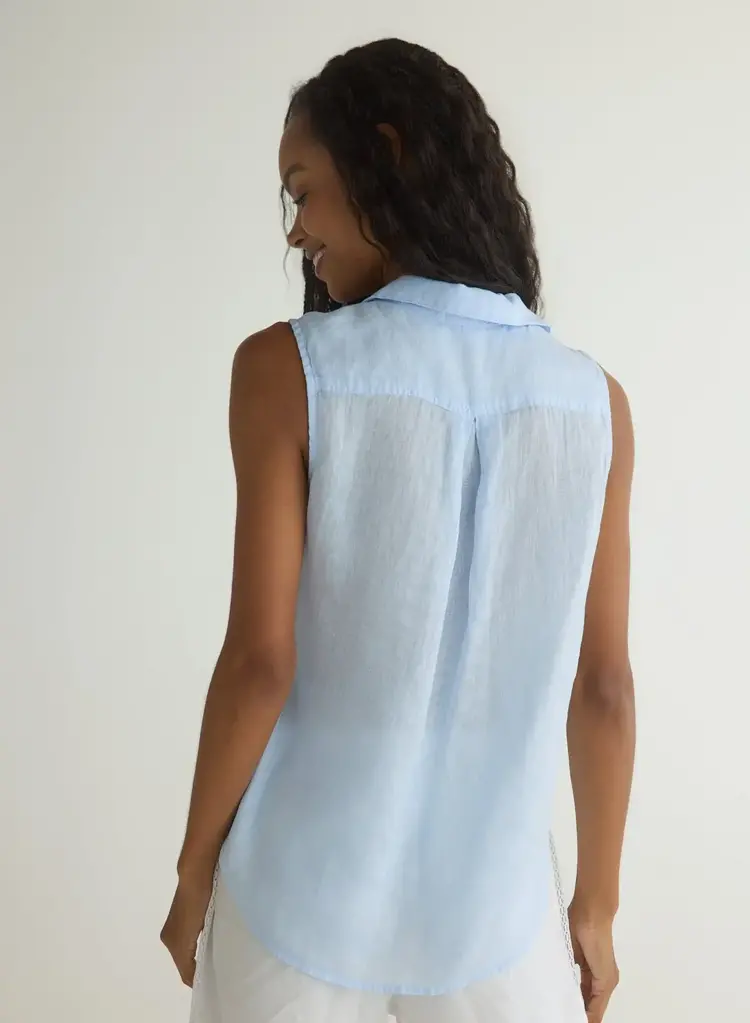 Bella Dahl Sleeveless Pullover Blue Periwinkle