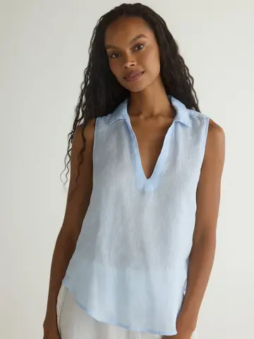 Bella Dahl Sleeveless Pullover Blue Periwinkle