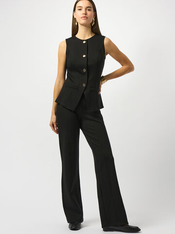 Joseph Ribkoff Heavy Knit Fitted Vest Black