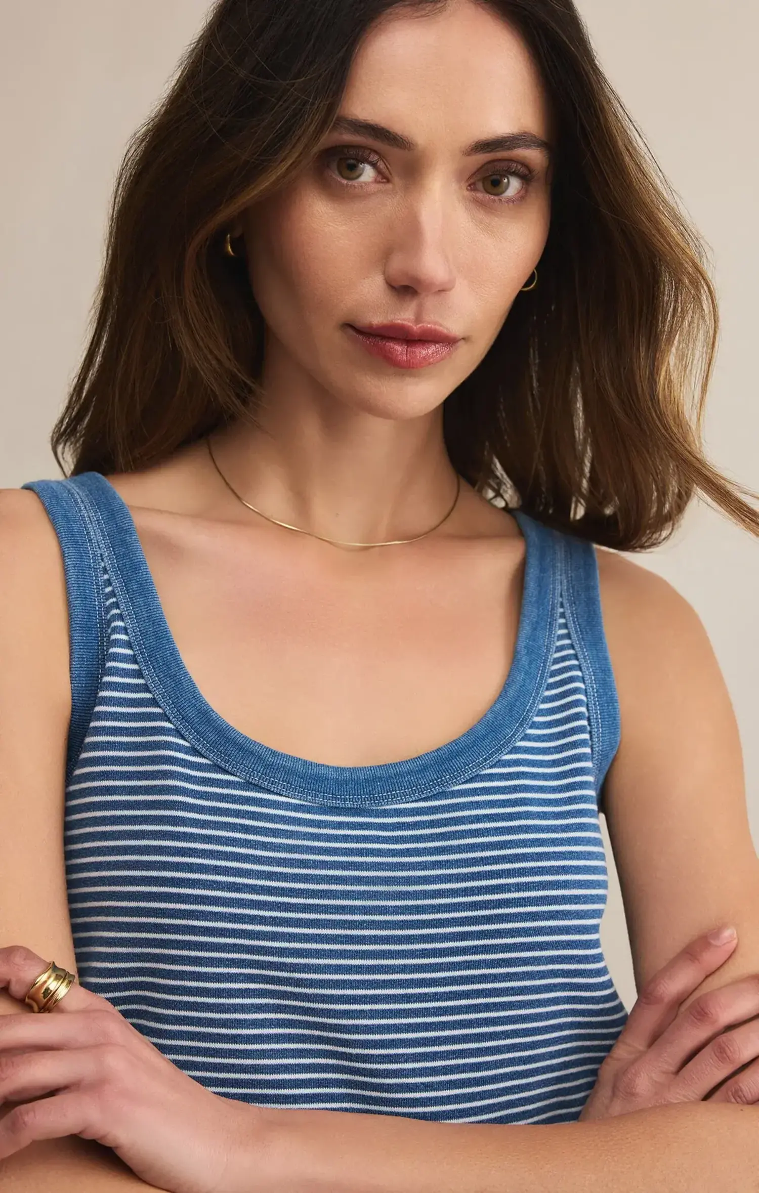 Z Supply | Mathis Striped Mini Dress Vin. Indigo - Tryst Boutique
