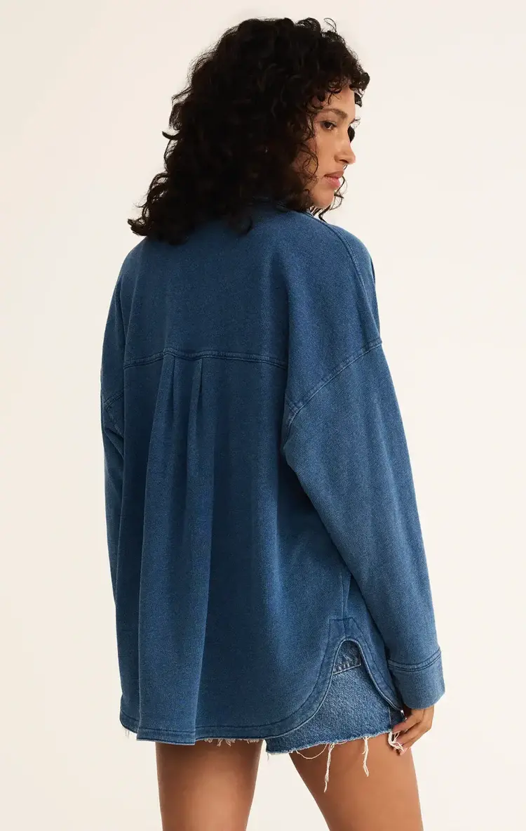 ZSupply All Day Knit Jacket Indigo