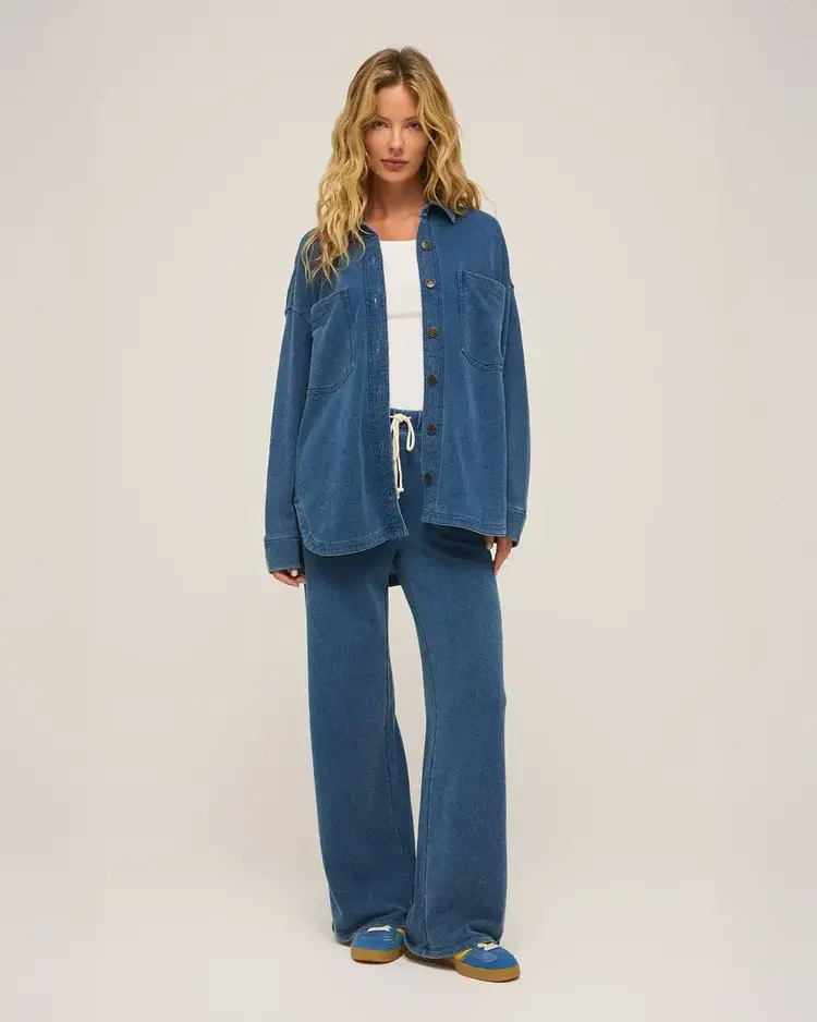 ZSupply Hunter Knit Denim Pant Indigo