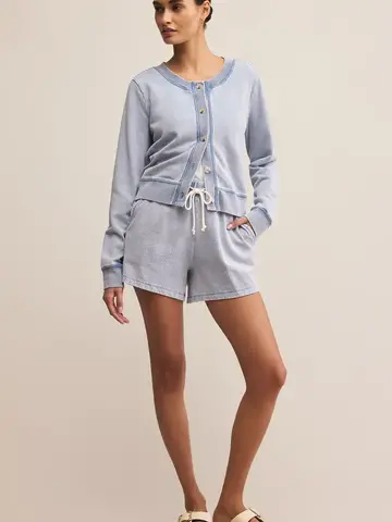 ZSupply Hunter Knit Denim Short Indigo