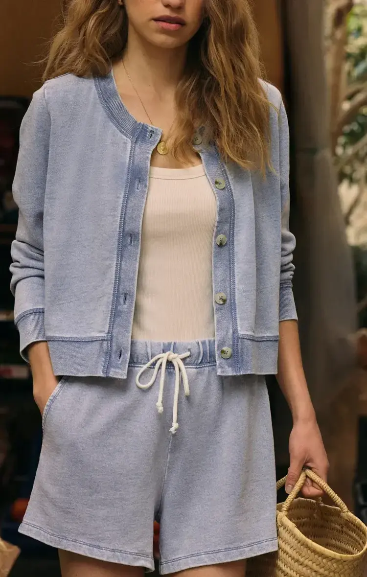 ZSupply Hunter Knit Denim Short Indigo