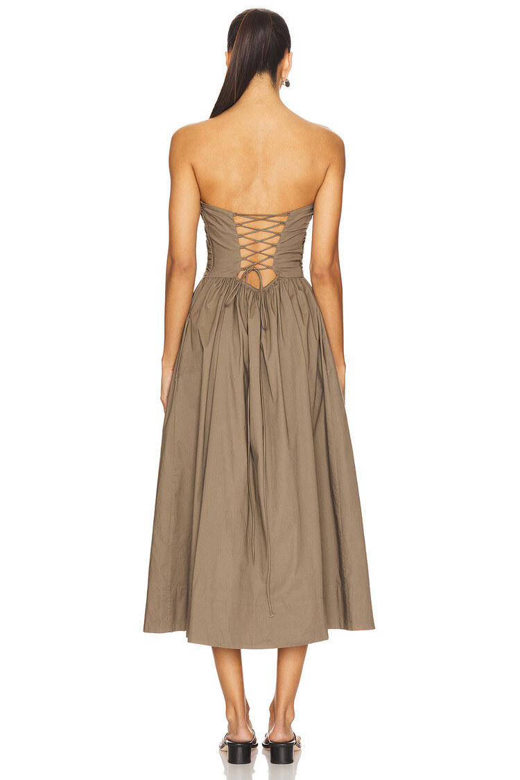 Pistola Florence Strappy Back Dress Driftwood