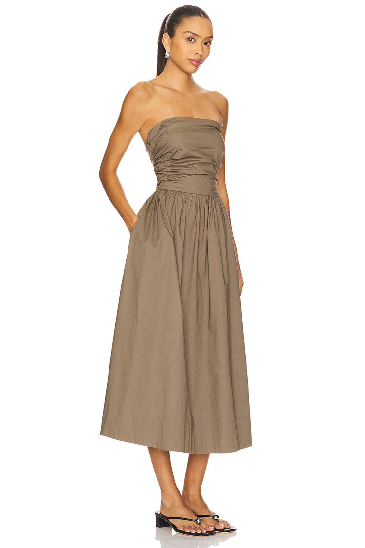 Pistola Florence Strappy Back Dress Driftwood