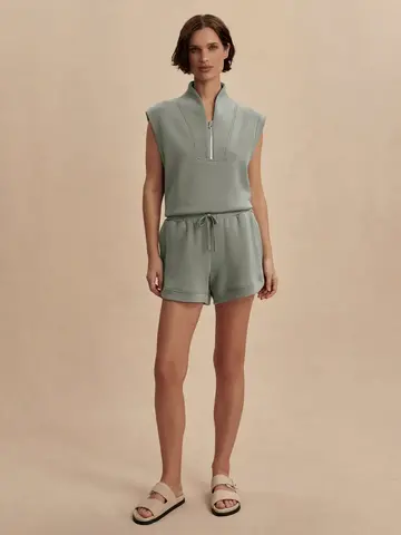Varley Loretta Half Zip Shadow