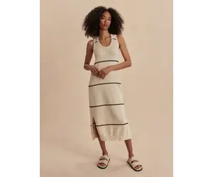 knee length dresses for ladies Scott Scoop Neck Midi Dress