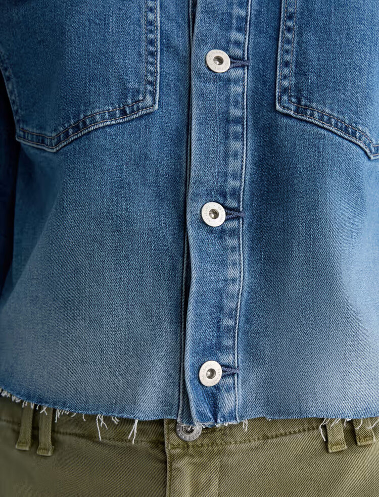 AG Denim Valleta Utility Shirt Jacket Abyss