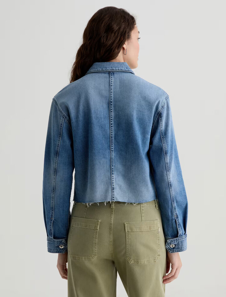 AG Denim Valleta Utility Shirt Jacket Abyss