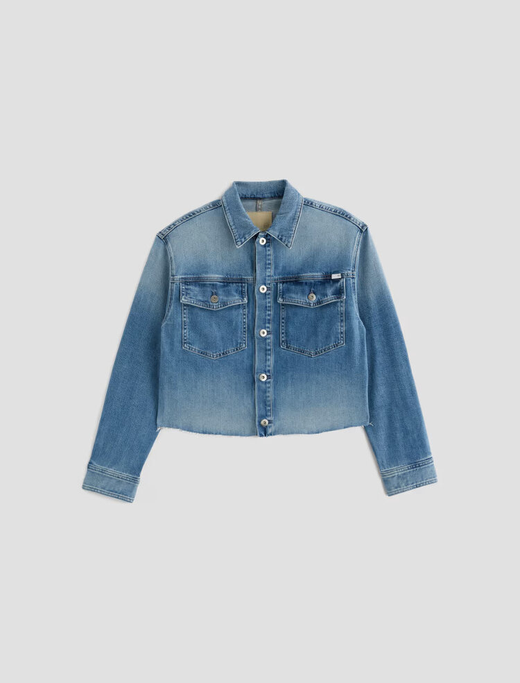 AG Denim Valleta Utility Shirt Jacket Abyss