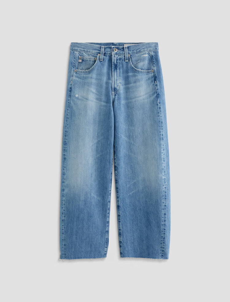 AG Denim Hattie Crop HR Barrel 17 Years Divergent