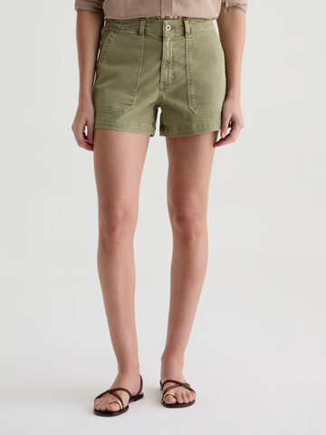 AG Denim Analeigh High Rise Short Sulfur Basil