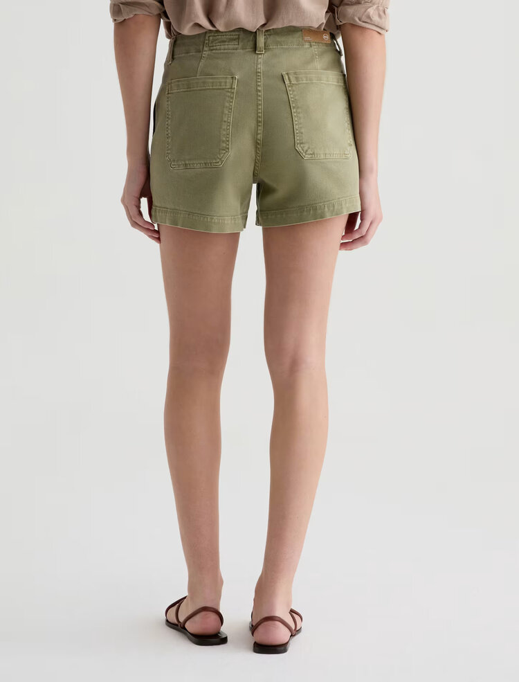 AG Denim Analeigh High Rise Short Sulfur Basil BSIL