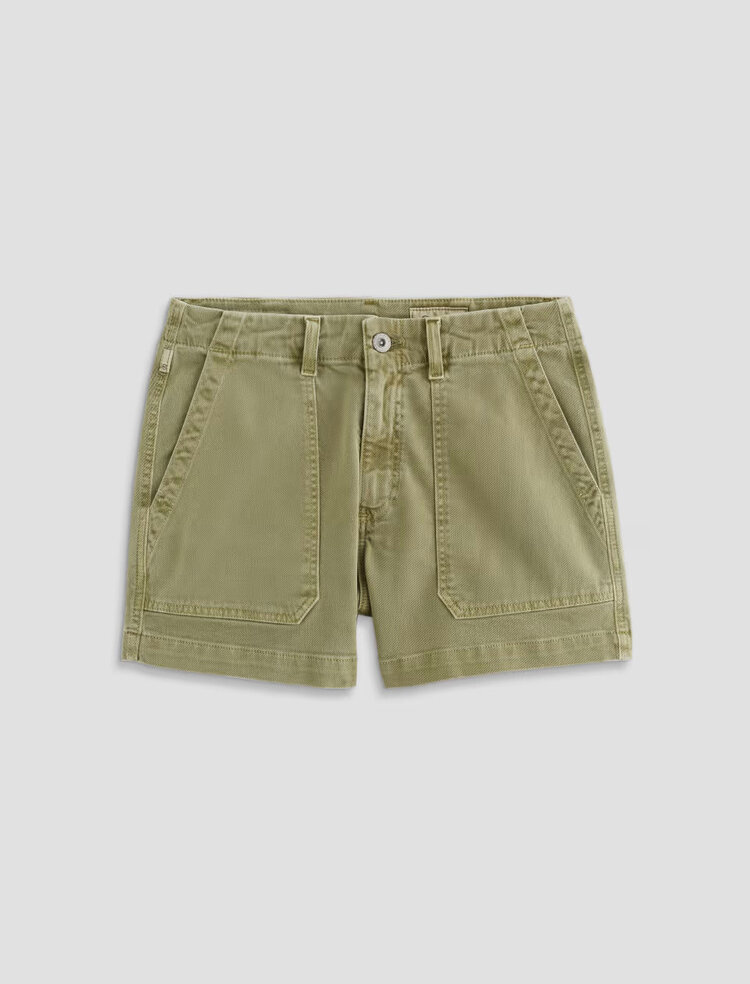 AG Denim Analeigh High Rise Short Sulfur Basil BSIL