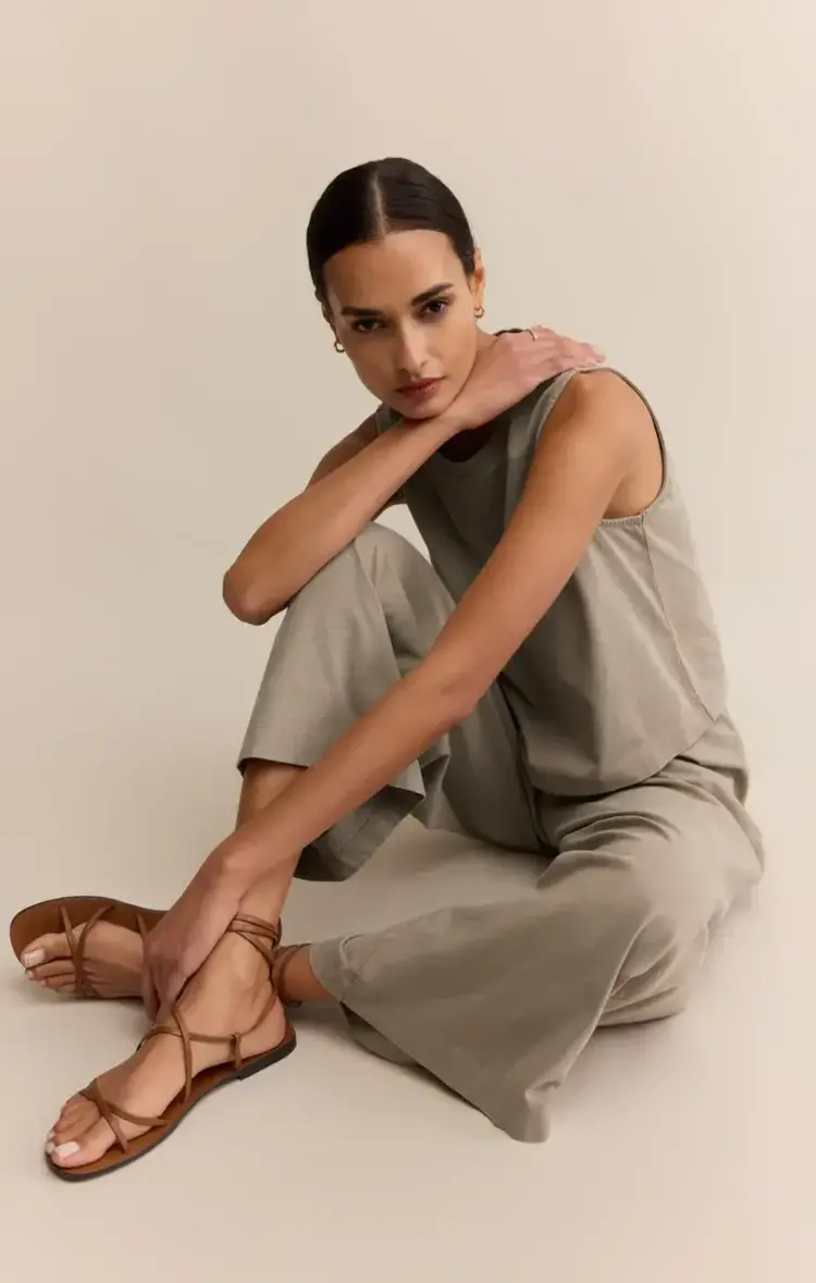 ZSupply SCOUT Jersey Crop Flare Pant Retreat