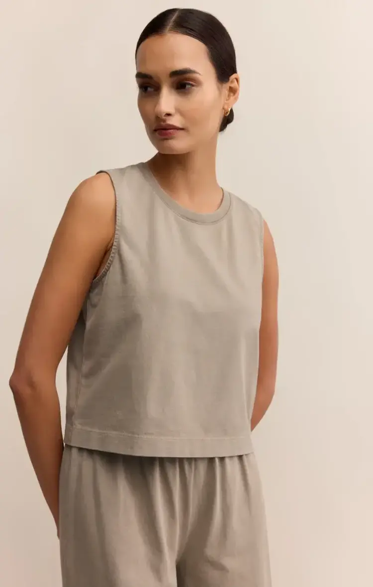 ZSupply SLOANE Jersey Muscle Tank Retreat