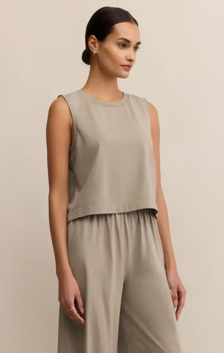 ZSupply SLOANE Jersey Muscle Tank Retreat