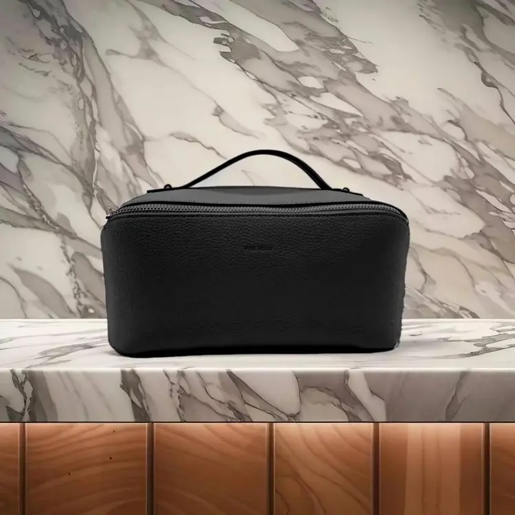 Pixie Mood Gem Toiletry Case Black Pebbled