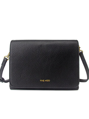 Pixie Mood Gianna Crossbody Black Pebbled