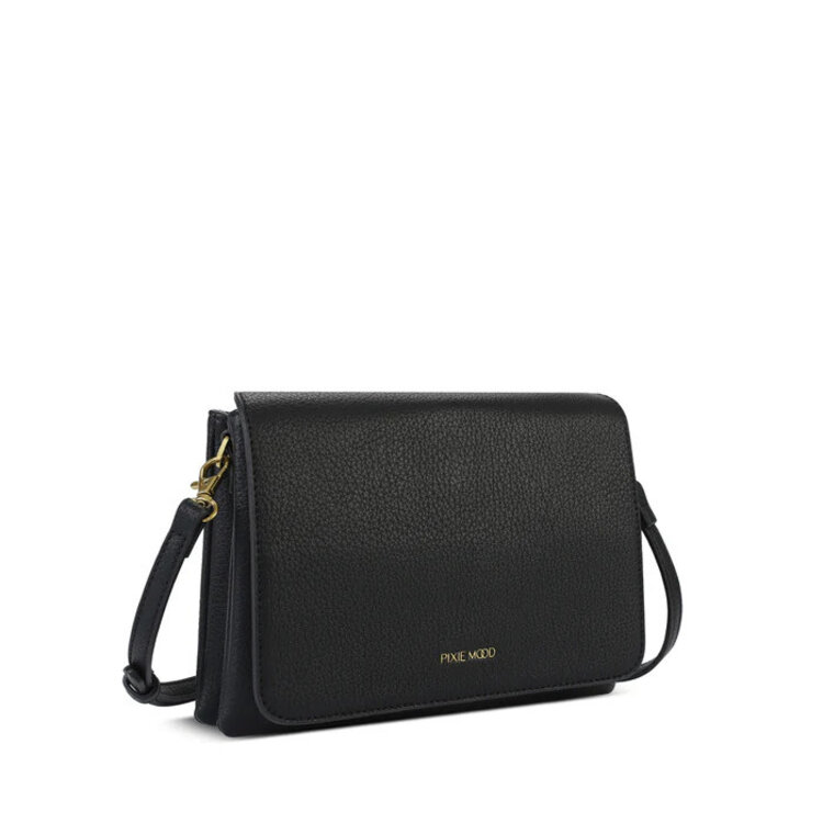 Pixie Mood Gianna Crossbody Black Pebbled