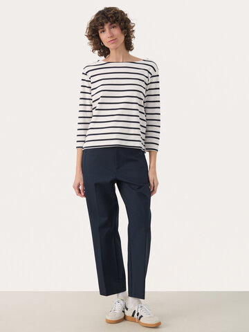 Part Two Nela T-Shirt Dark Navy Stripe