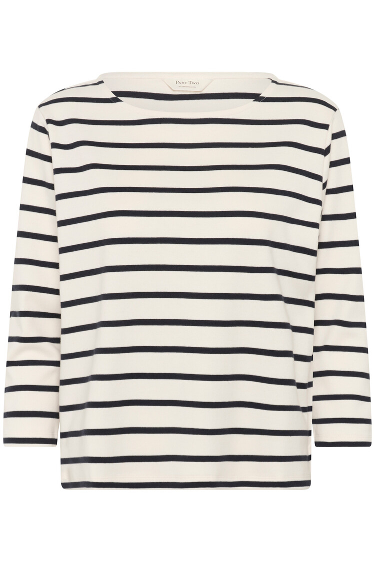 Part Two Nela T-Shirt Dark Navy Stripe