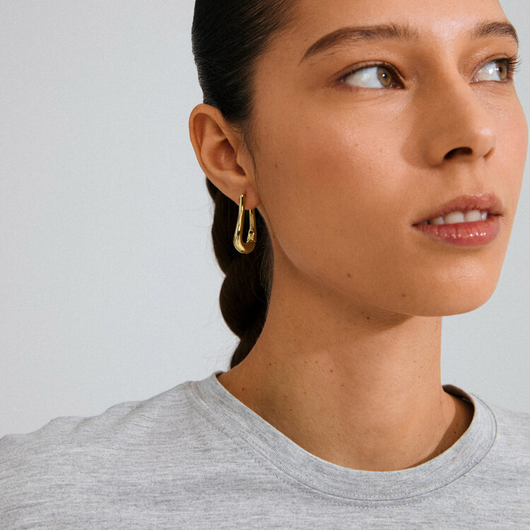 Pilgrim Jewellery UNFOLD Hoops Gold