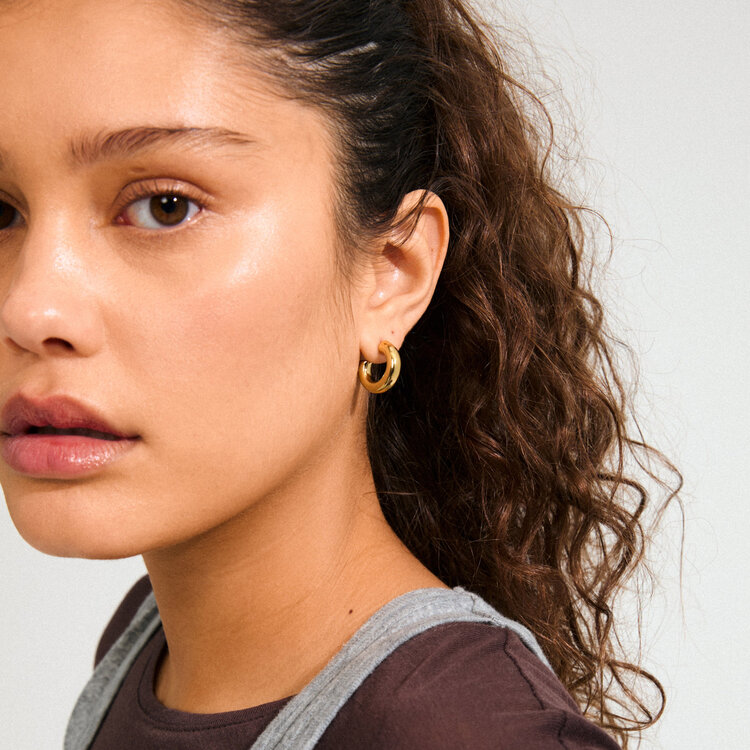 Pilgrim Jewellery PHASE Small Hoops Gold