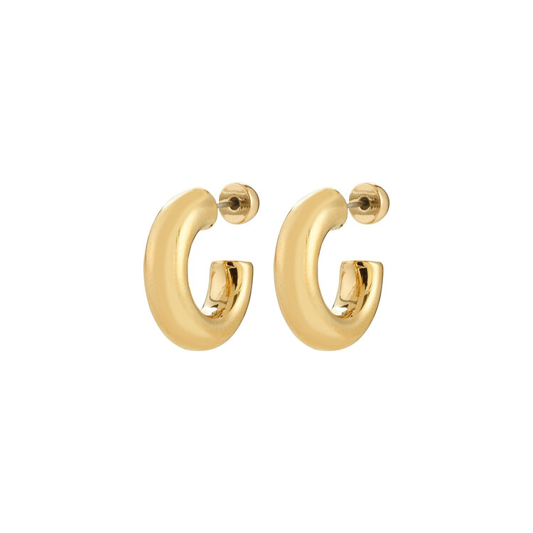 Pilgrim Jewellery PHASE Small Hoops Gold
