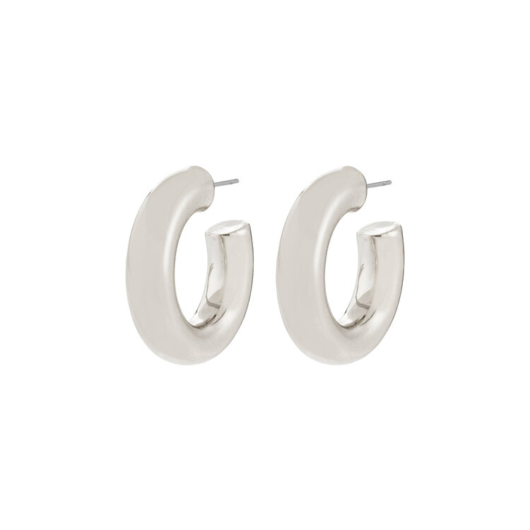 Pilgrim Jewellery PHASE Large Hoops Silver