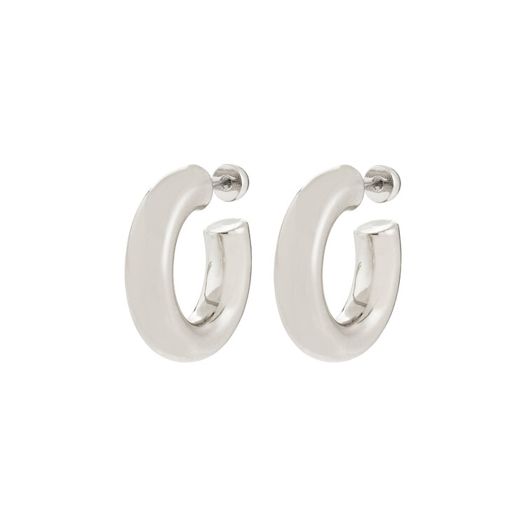 Pilgrim Jewellery PHASE Large Hoops Silver
