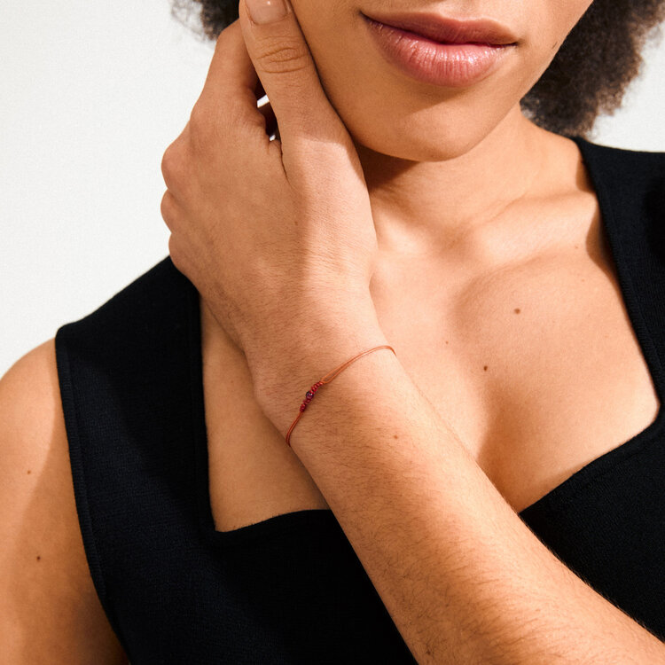 Pilgrim Jewellery Bracelet Birthstones Red