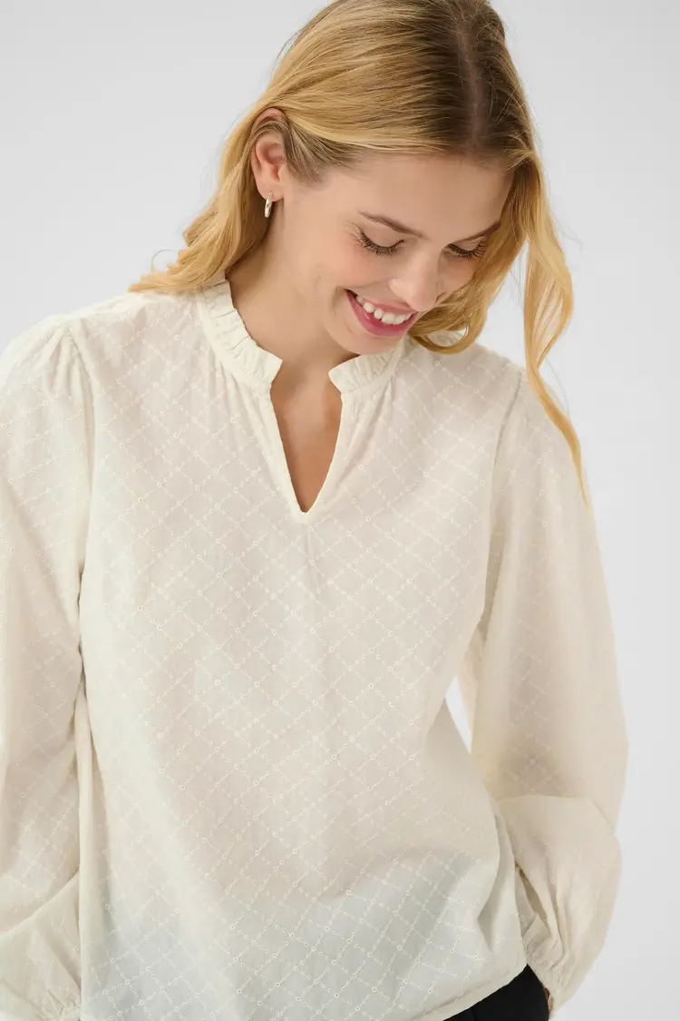 Part Two Eimy Blouse Eggnog