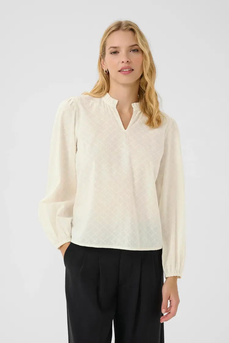 Part Two Eimy Blouse Eggnog