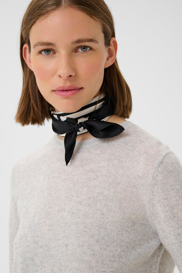 InWear Rafiq Scarf Refined  Black / Whisper