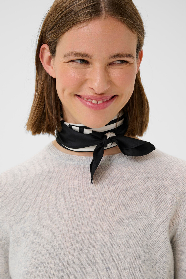 InWear Rafiq Scarf Refined  Black / Whisper