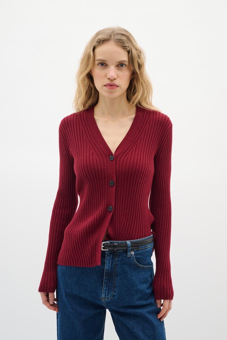 InWear Gia Cardigan Cabernet