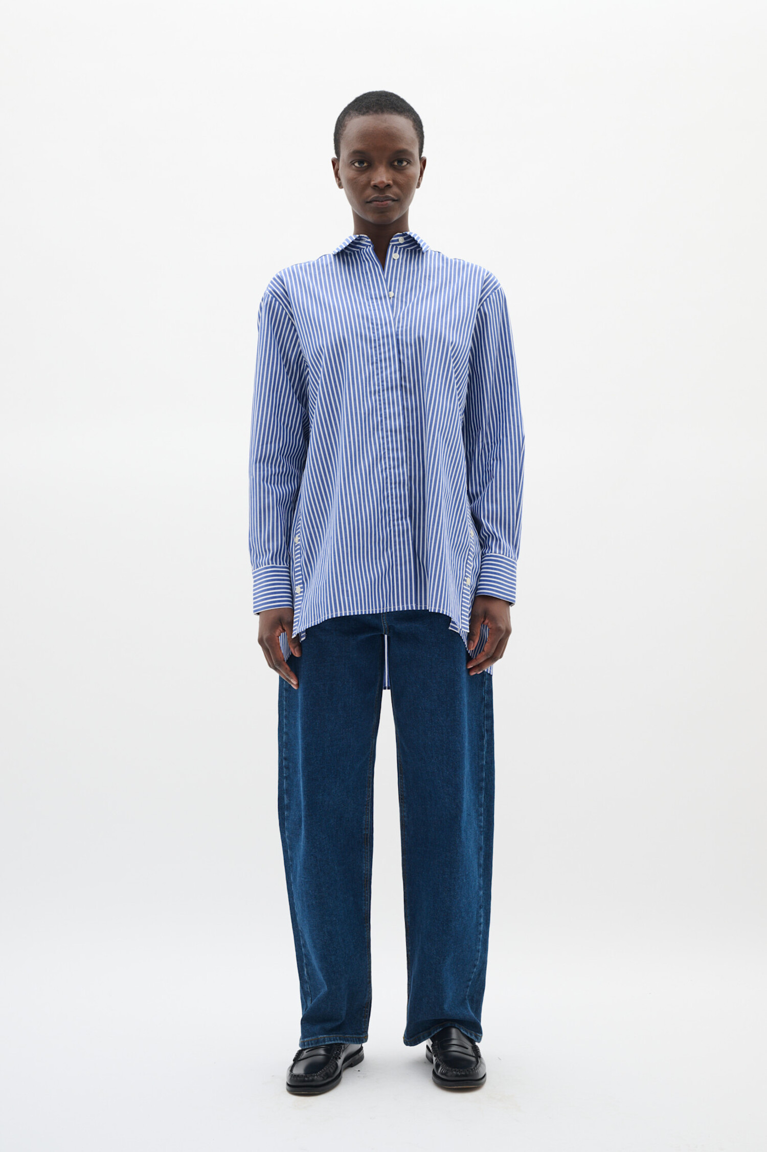 InWear | Natalja Shirt Sodalite Blue strip - Tryst Boutique