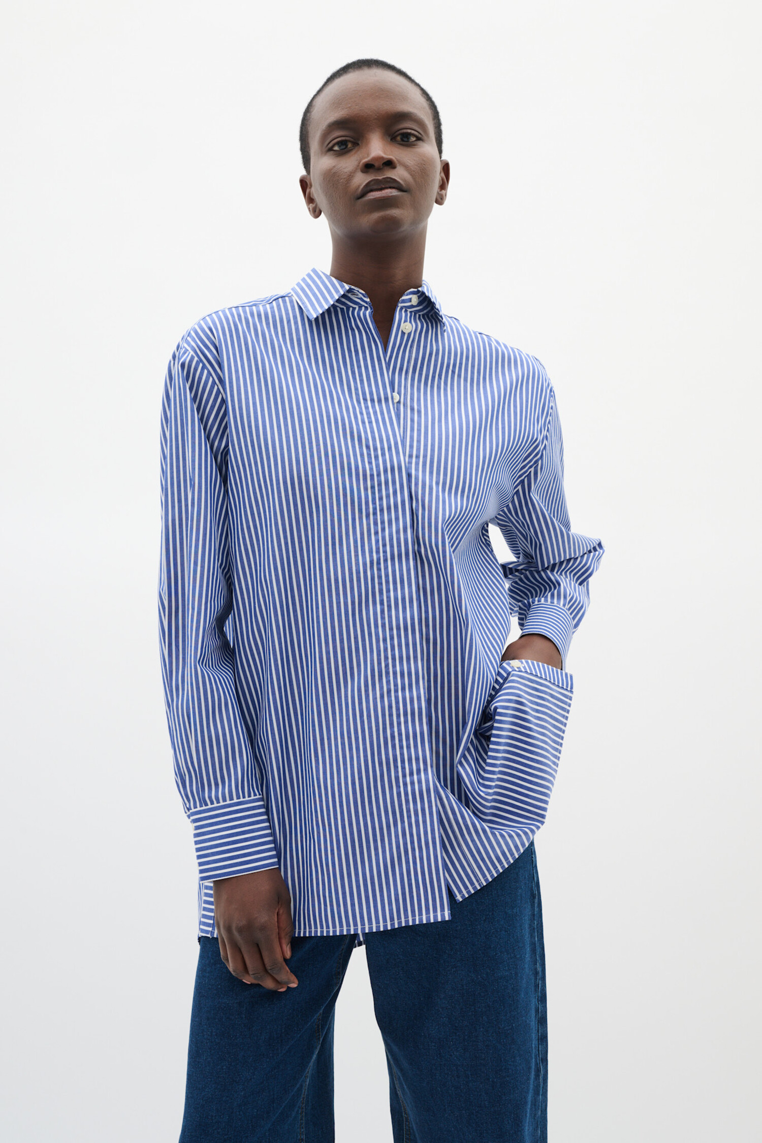 InWear | Natalja Shirt Sodalite Blue strip - Tryst Boutique