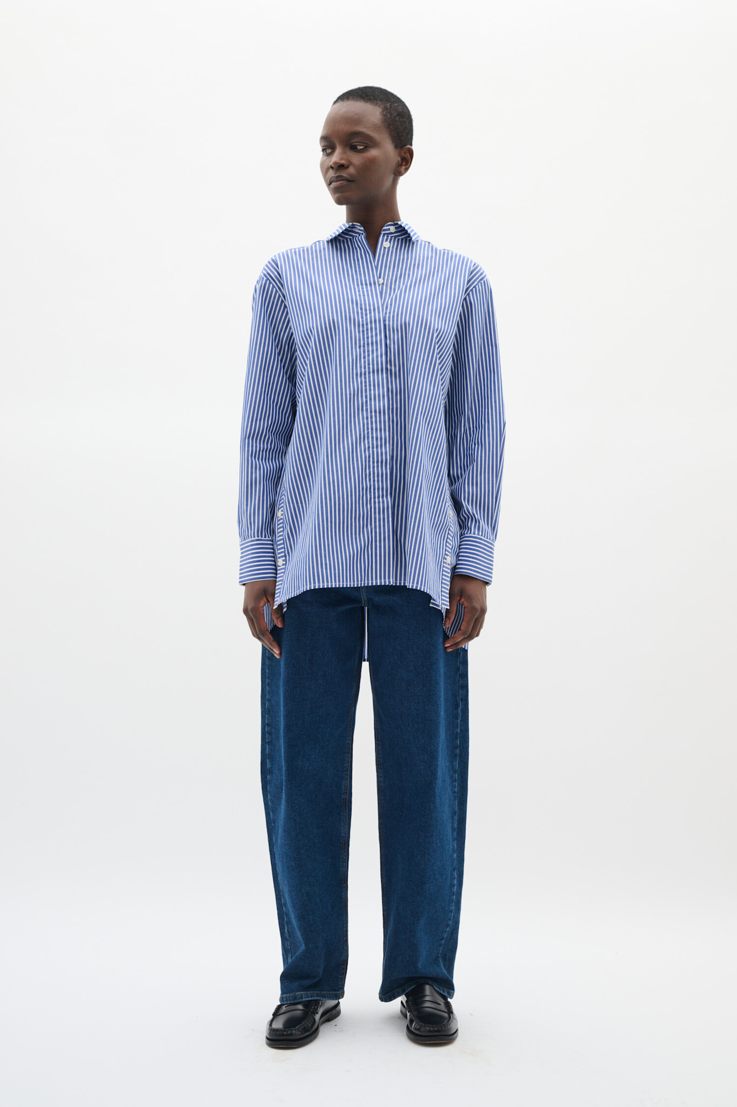 InWear | Natalja Shirt Sodalite Blue strip - Tryst Boutique